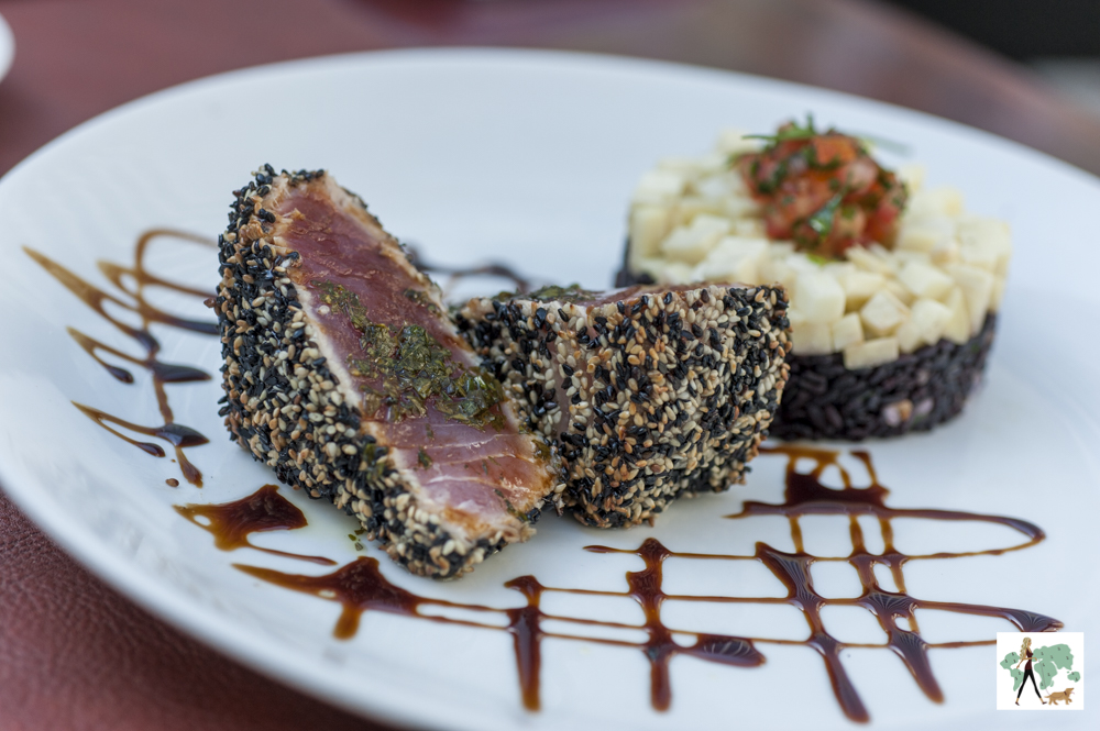 SAL Higienópolis, restaurante pet friendly do chef Henrique Fogaça atum selado com crosta de gergelim