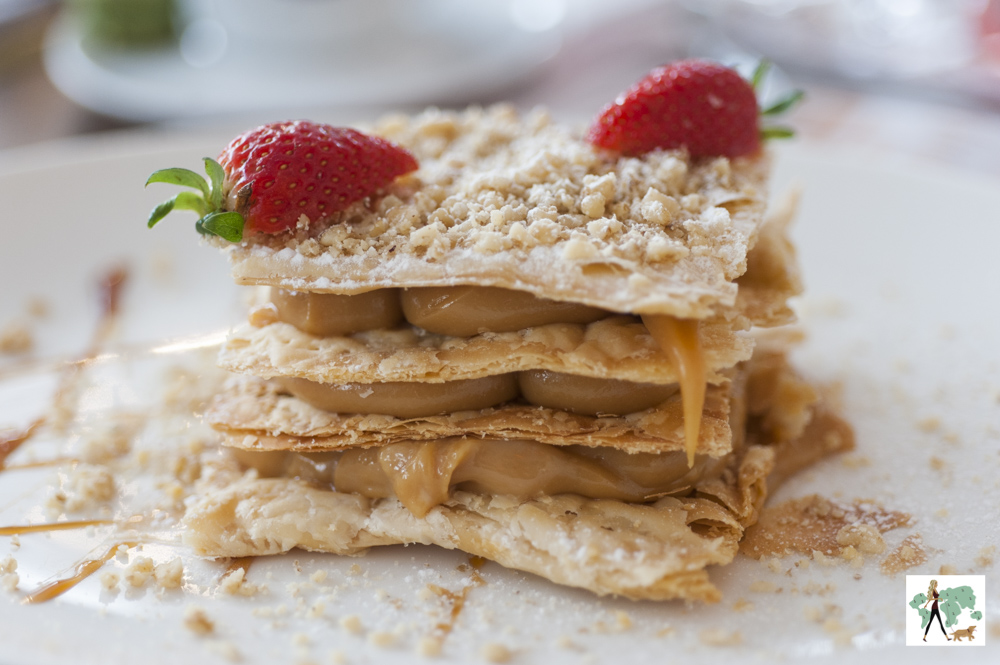 Mil-folhas de doce de leite