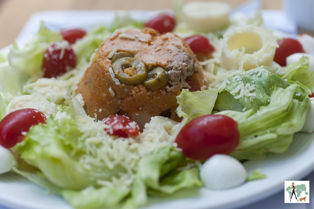 salada com cuscus do restaurante Fritos e Assados