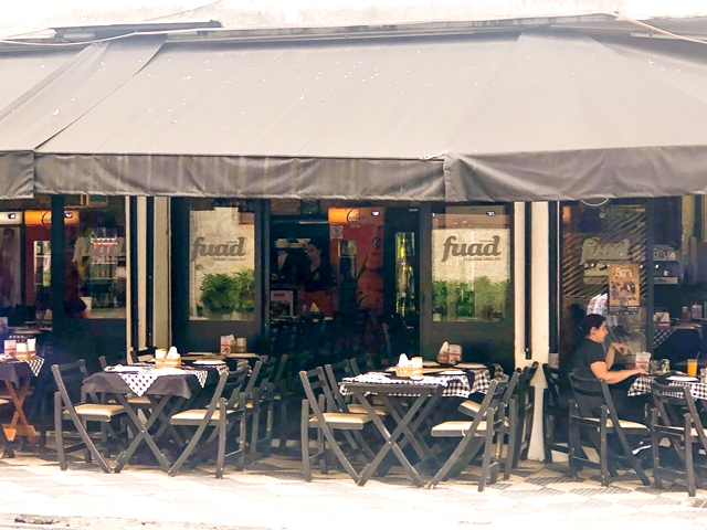 varanda de um restaurante