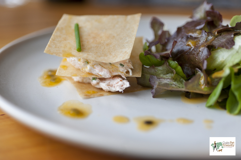 salmão com salada